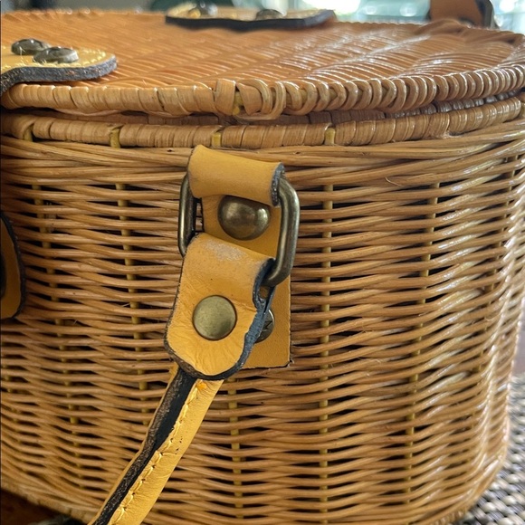 Patricia Nash Spring Boho Yellow Basket Handbag Majadas Bag - Picture 13 of 16